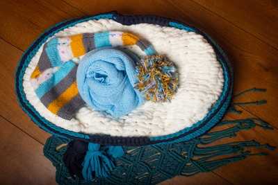 ست آبی سفید