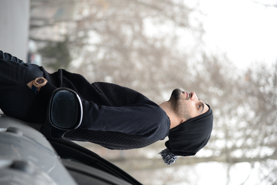 ژست عکس با ماشین
