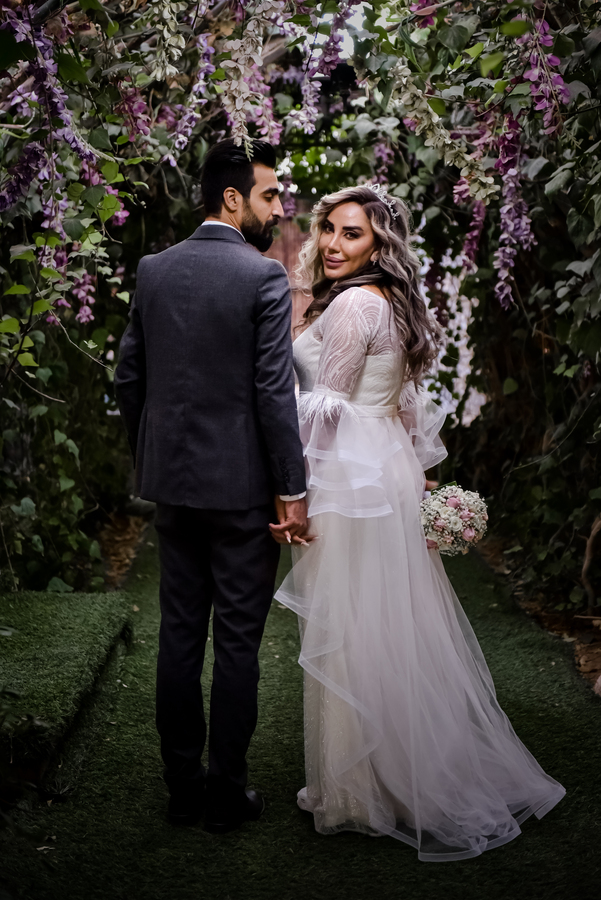 ژست عکس عروس و داماد
