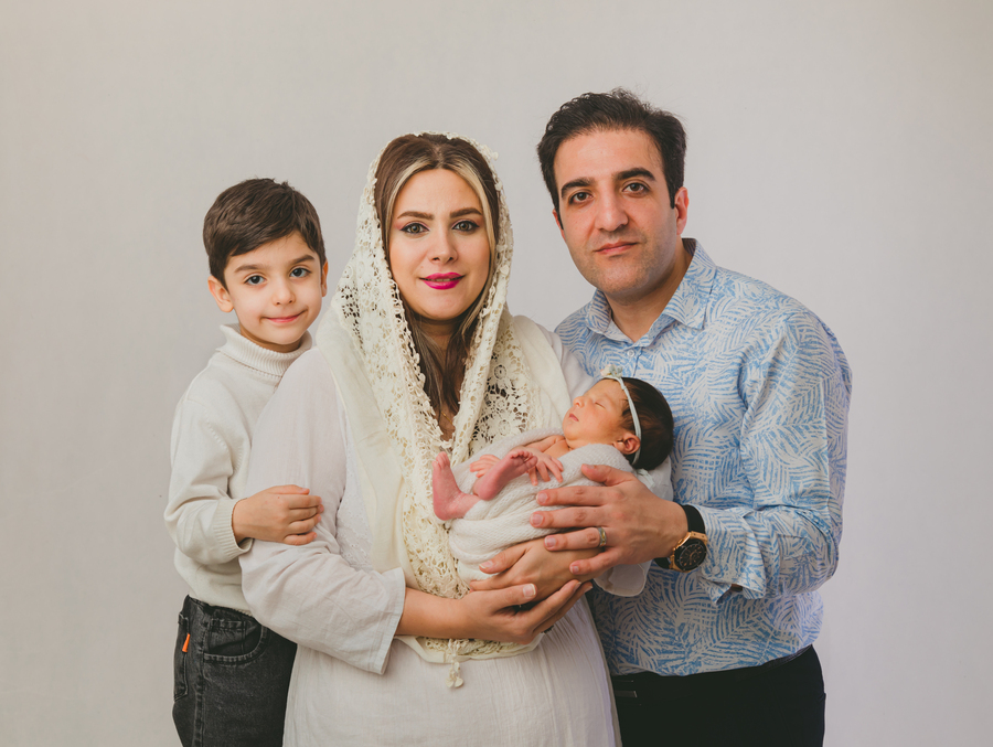 ژست عکس خانوادگی
