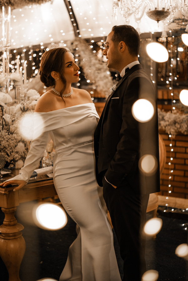 ژست عکس عروس و داماد