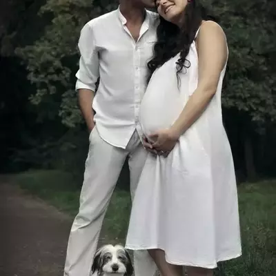 عکس زن حامله در حال درد در خانه