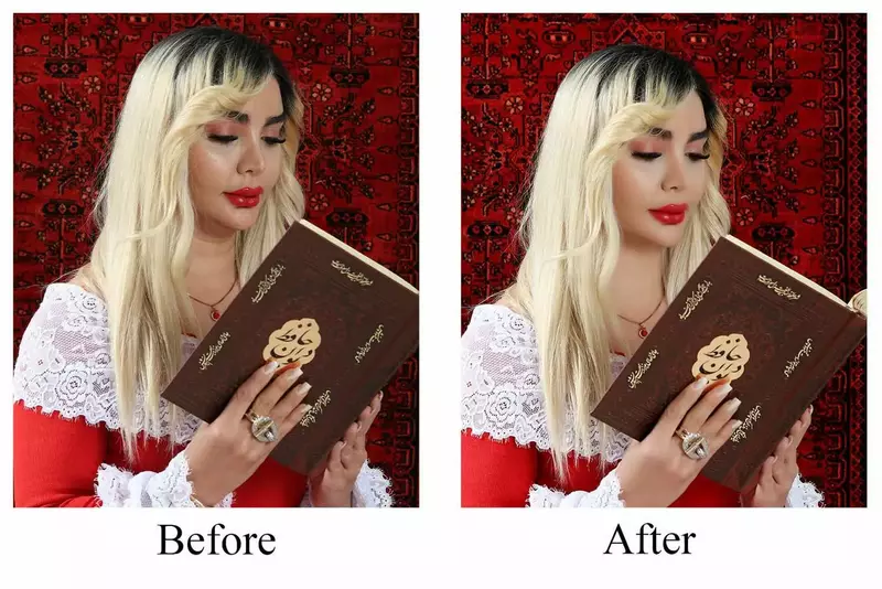 روتوش عکس از نرگس سمیعی