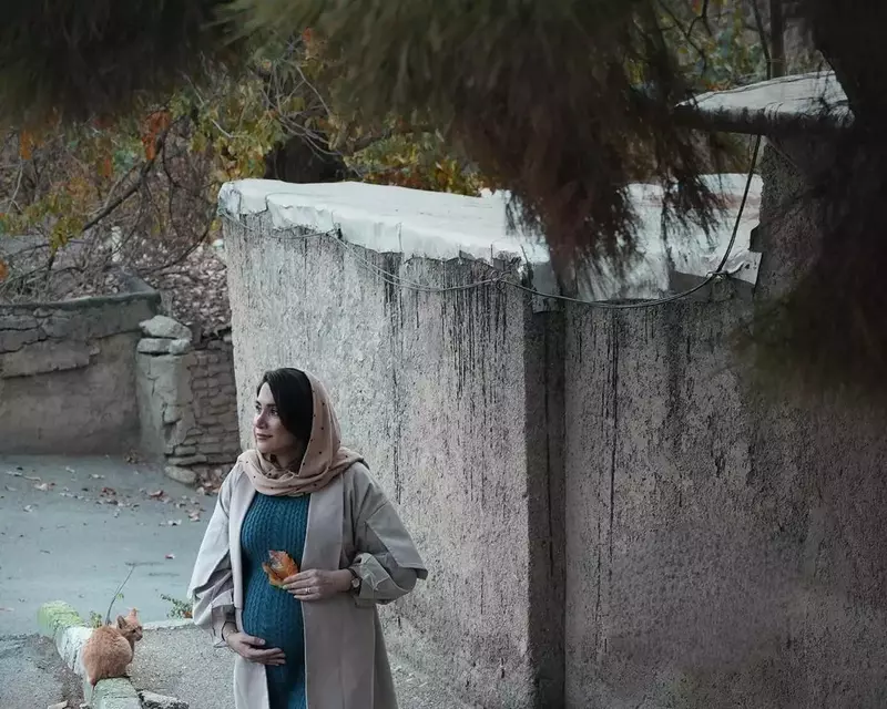 عکاسی بارداری از فاطمه بزم بر