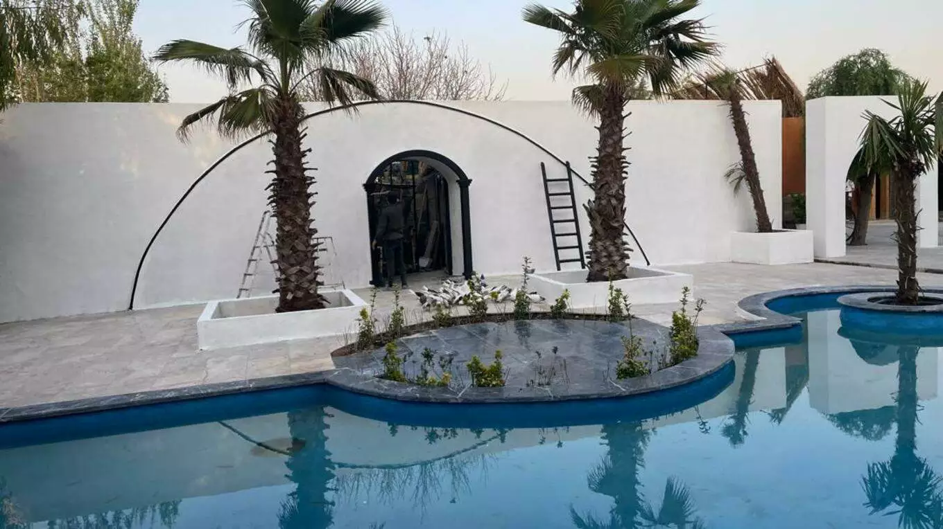 عکس باغ عمارت قصر سفید