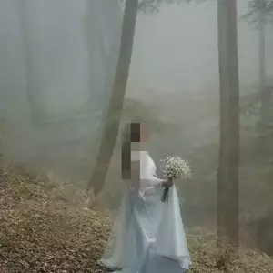 عکاسی فرمالیته عروس در فضای سبز