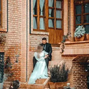 عکاسی عروس در عمارت