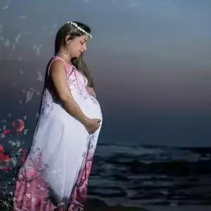 عکاسی بارداری در فضای باز