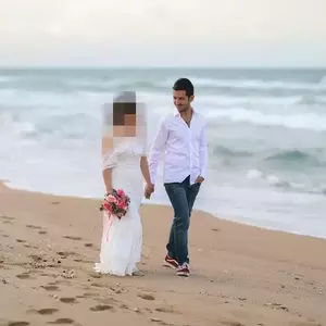 عکاسی عروسی در ساحل