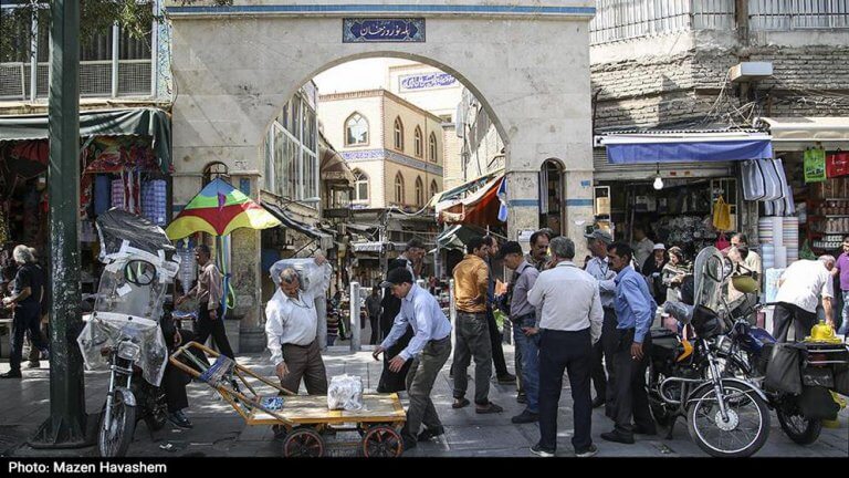 نمای ورودی پله نوروز خان بازار