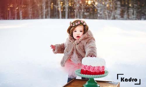 عکس خفن ژست عکاسی در برف اینستاگرام