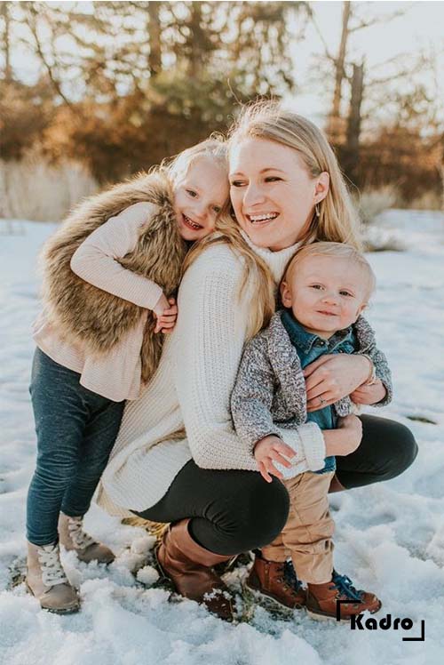 عکس خفن ژست عکاسی در برف اینستاگرام