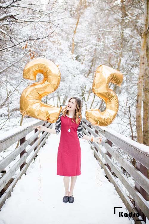 عکس خفن ژست عکاسی در برف اینستاگرام