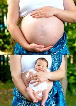 pregnancy photography before and after